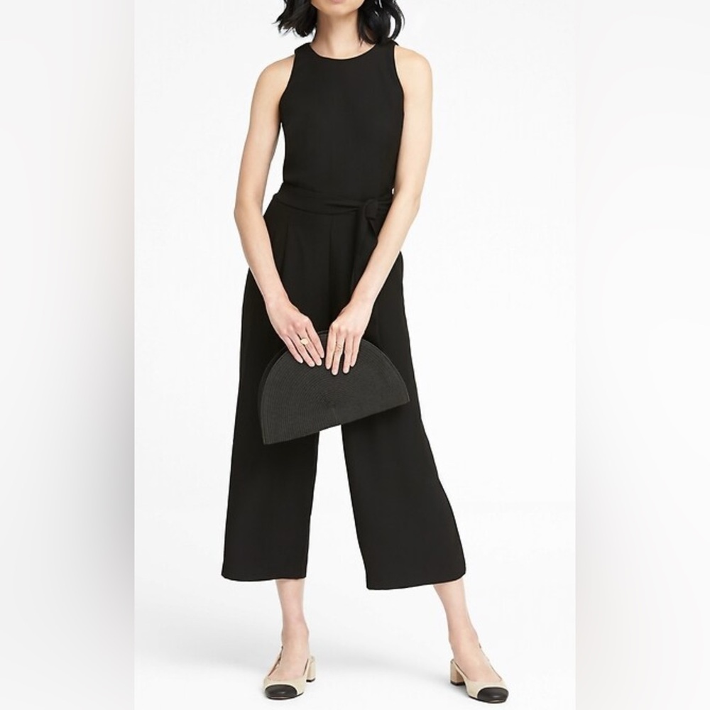 Banana Republic cropped wide leg jumpsuit